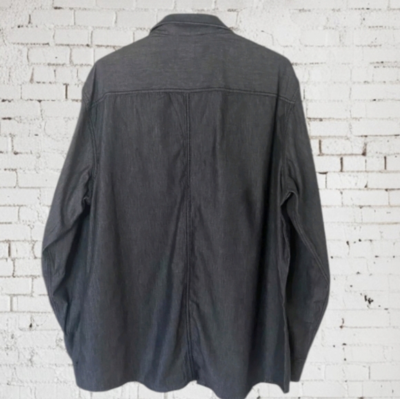 Rock & Republic Dark Gray Button Up Long-Sleeved Shirt - Picture 2 of 7